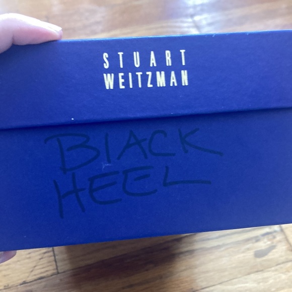 Stuart Weitzman Black Leather Heels - Picture 3 of 12